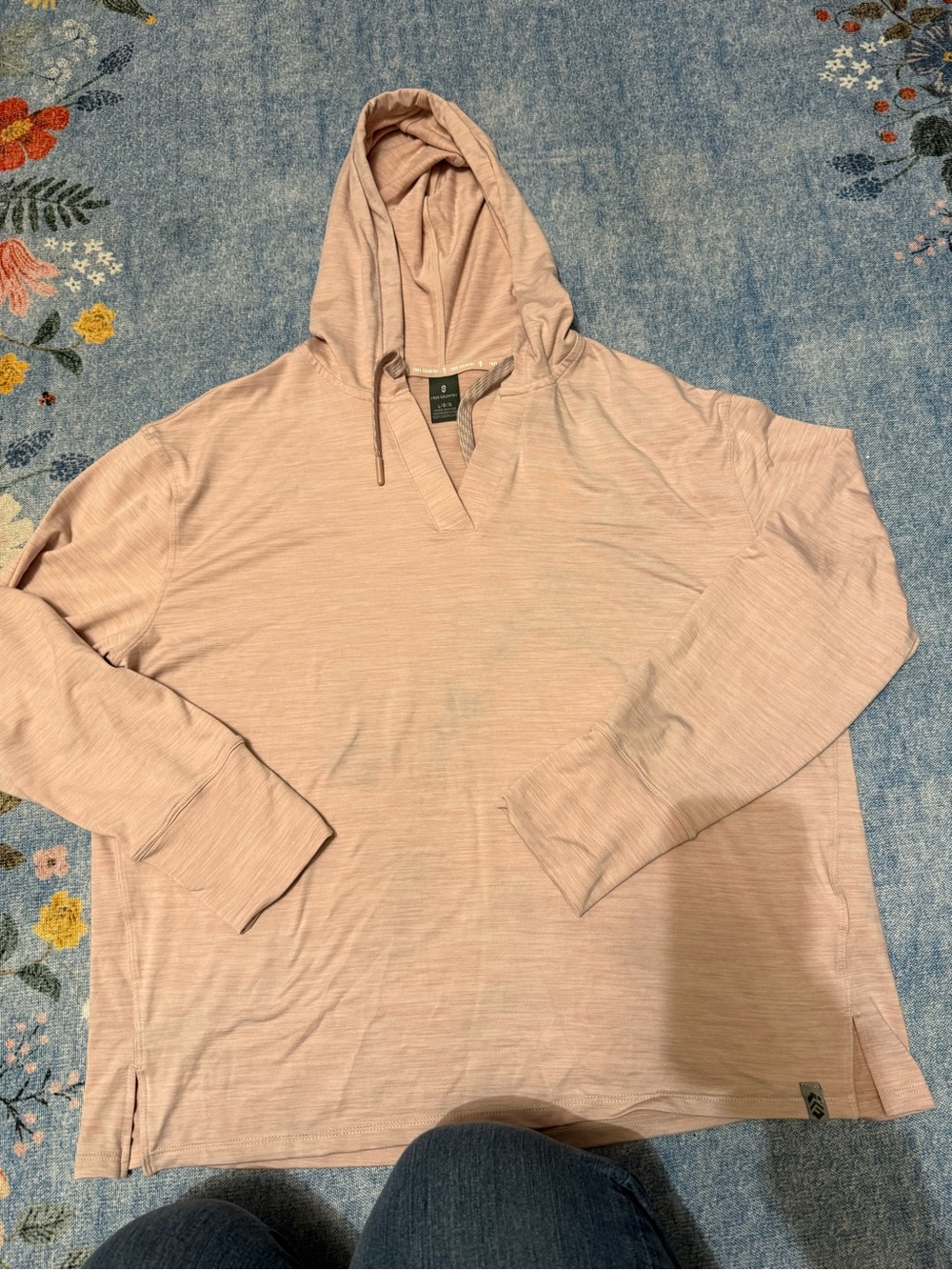 Free Country Dusty Rose Hooded Pullover
